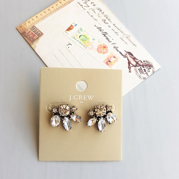 J. Crew crystal studs - Picture 2 of 5